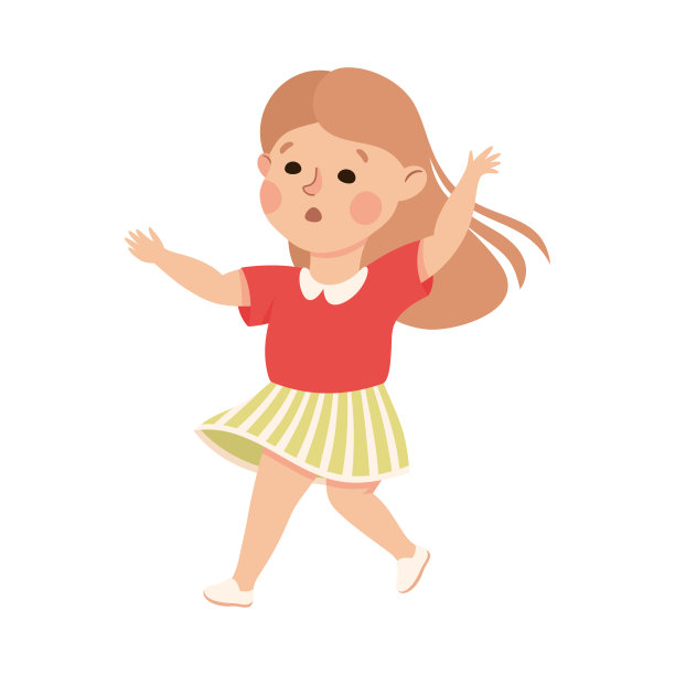 小女孩伸出的手支持和安慰某人矢量插图图片下载
