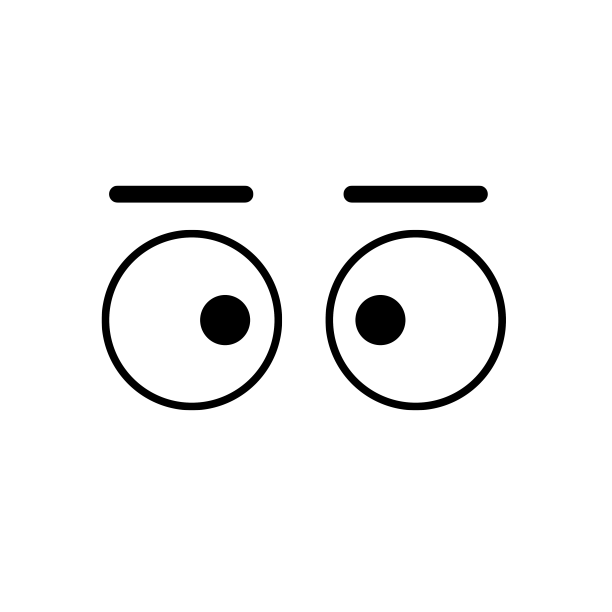 创意黑白简笔画表情图片下载