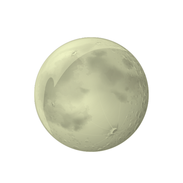 创意黄色月亮图片下载