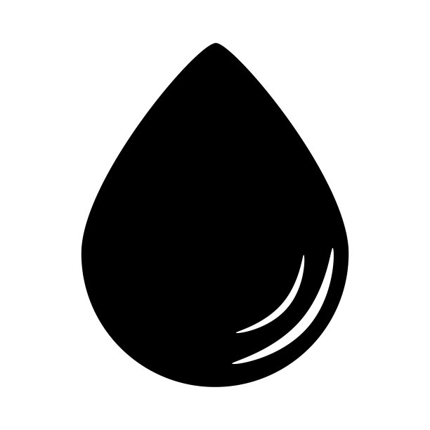 水滴图标孤立的白色背景。简单的预测标志。图片下载