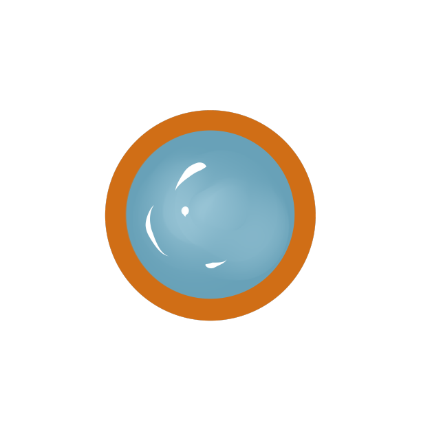 橙色边框蓝色球图片下载