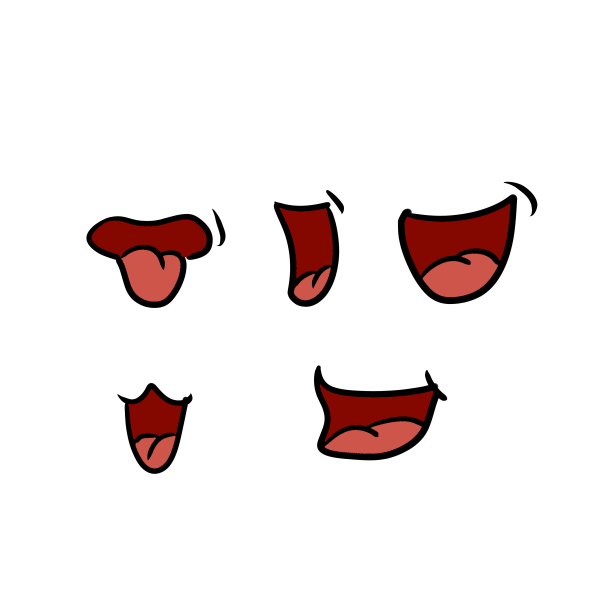卡通嘴巴多样图片下载