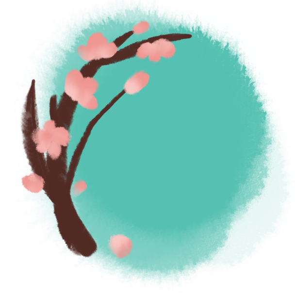 梅花水墨墨迹图片下载