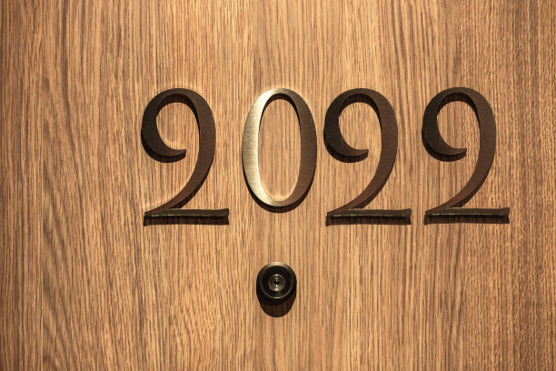 2022年新年理念，酒店门上大字图片下载