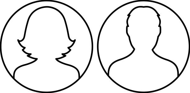 线性头像图标图片下载