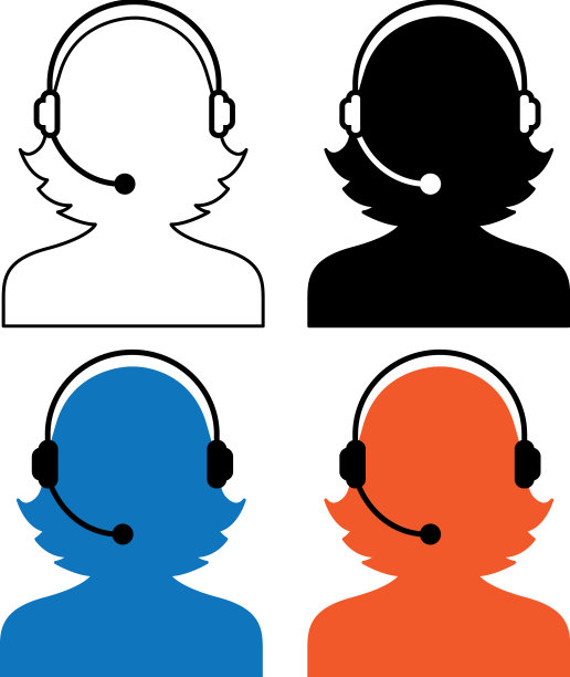 呼叫中心图标集图片下载