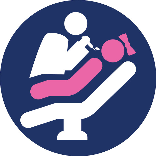 带孩子的牙医图标图片下载