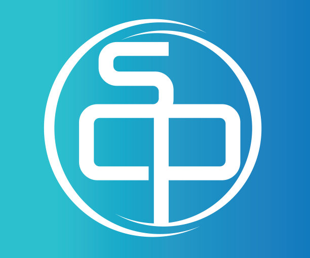 蓝色SCP标志设计图片下载