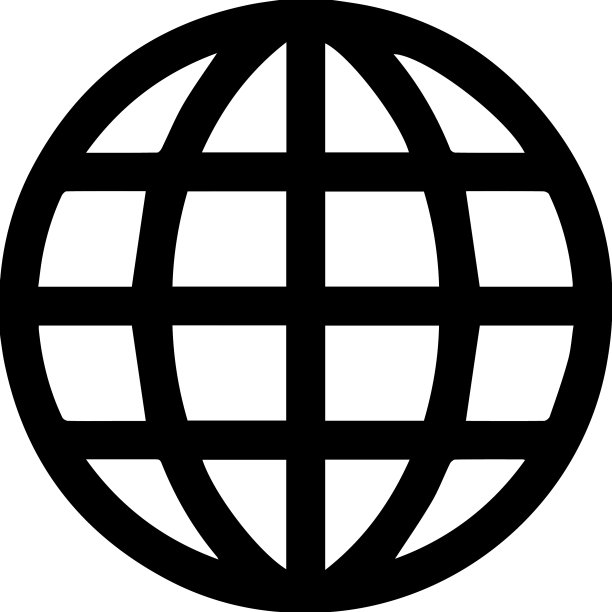 黑色世界图标图片下载