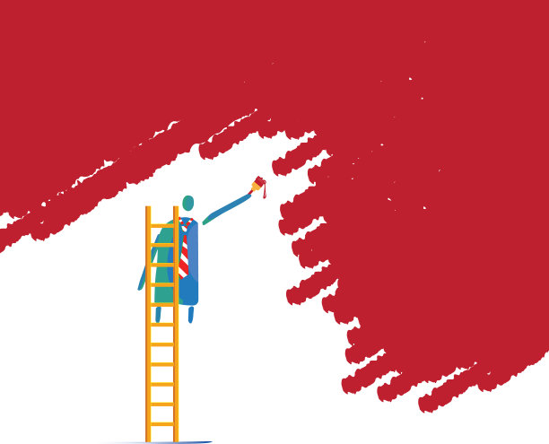 墙漆的人图片下载