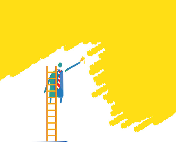 墙漆的人图片下载