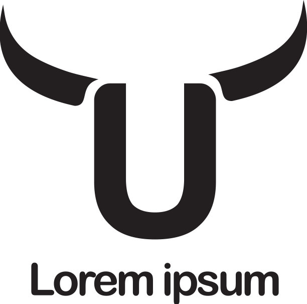 牛排餐厅标志设计图片下载