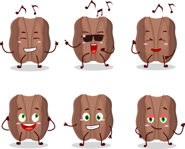 山核桃舞者卡通人物的形象图片下载