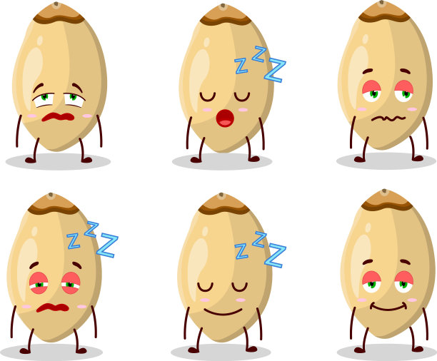 瞌睡的松子卡通人物图片下载