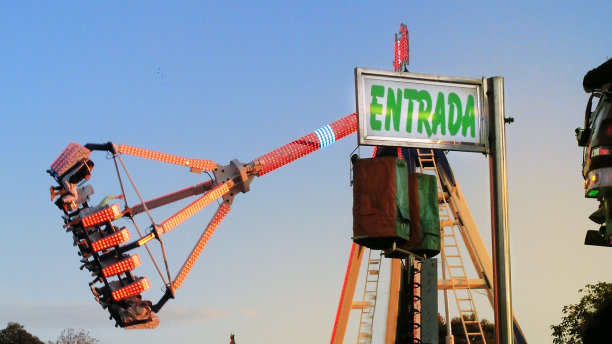 游乐场，游乐园，入口标志。图片下载