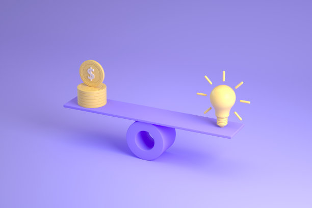 平衡板上的灯泡vs美国硬币图片下载