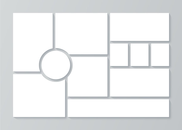 情绪板模板照片拼贴摄影图片下载