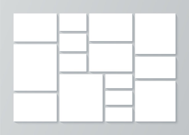 情绪板模板照片拼贴布局图片下载