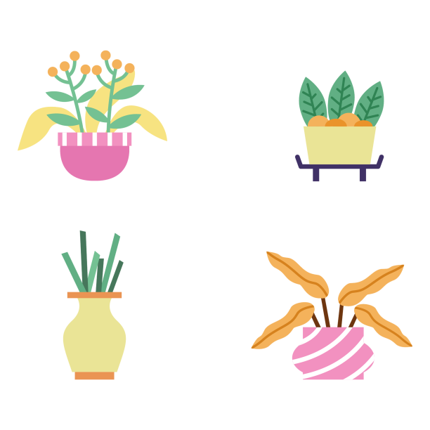 北欧风小盆栽装饰图片下载