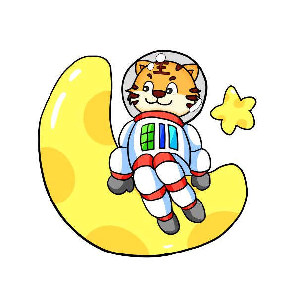 太空宇航员老虎素材图片