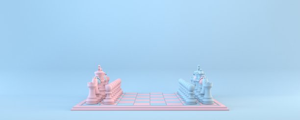 棋盘侧视图3D图片下载