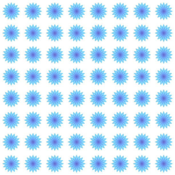 蓝色花卉图案设计模板图片下载