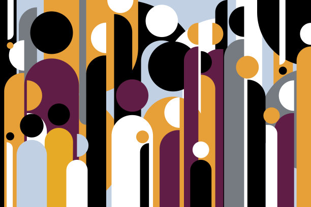 一群人的图形的几何插图图片下载