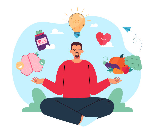 身心健康的男性冥想者图片下载