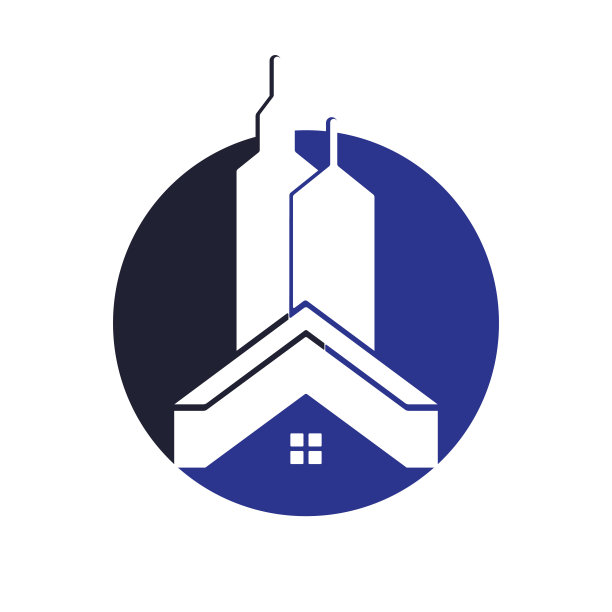 房地产矢量标志设计。家居和建筑矢量标志设计模板。图片下载