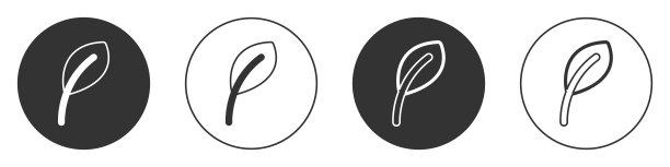 黑叶图标孤立在白色背景。叶子的迹象。新鲜天然产品标志。圆按钮。向量图片下载