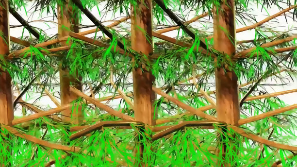 云杉植物三维渲染图片下载