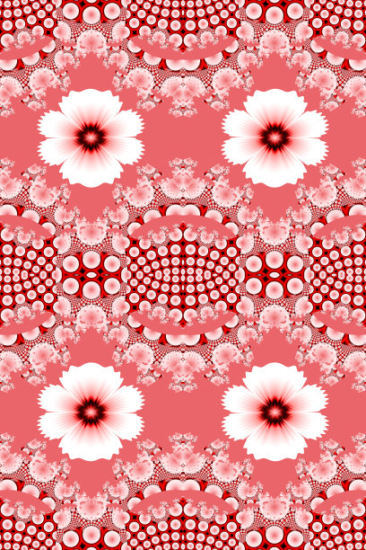 明亮喜庆无缝美丽的花卉图案图片下载