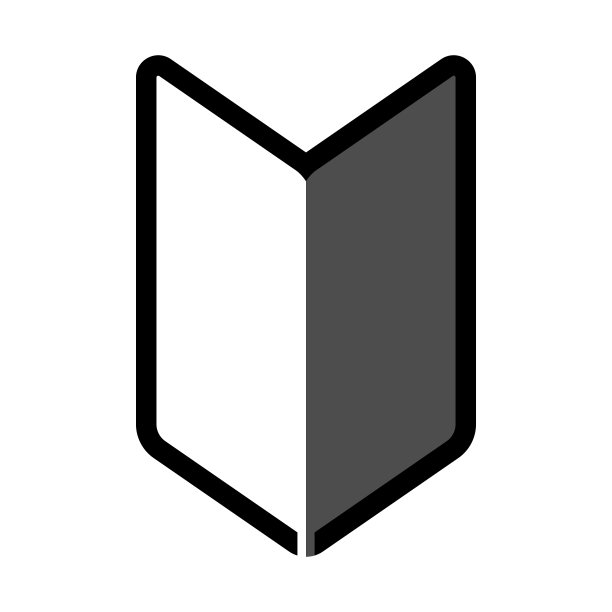 矢量插图材料Wakaba标志，初学者获得汽车许可证后附加。图片下载