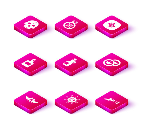 设海盗帽船方向盘酒精饮料图片下载