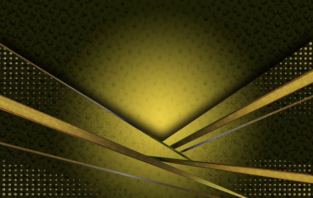 金色创意条纹抽象背景装饰线条和点。图片下载