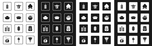 集桃果寿司烟花亚洲面条图片下载