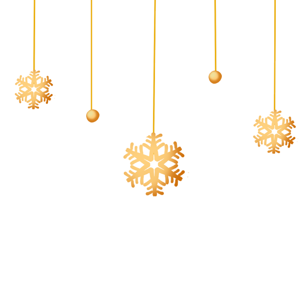 金色圣诞节挂饰吊饰图片下载