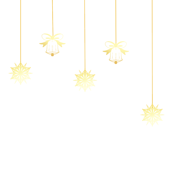 金色圣诞节挂饰吊饰图片下载