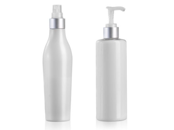 化妆品瓶隔离在白色背景图片下载