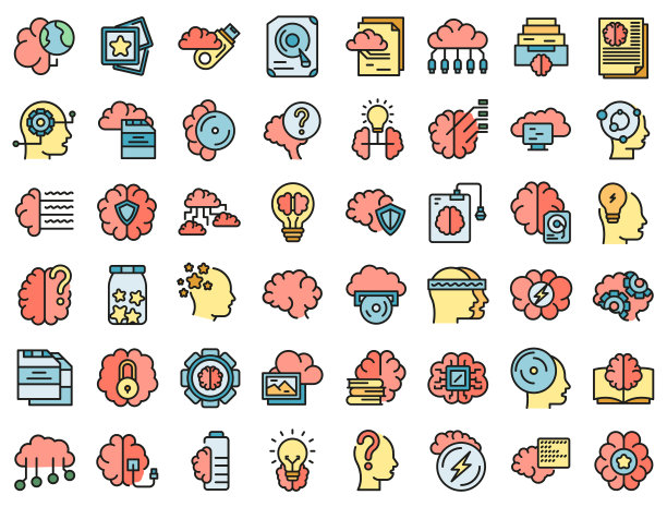 内存图标设置线颜色向量图片下载