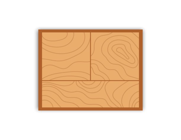 木立方日历孤立。空白日期和月份。矢量平面插图图片下载