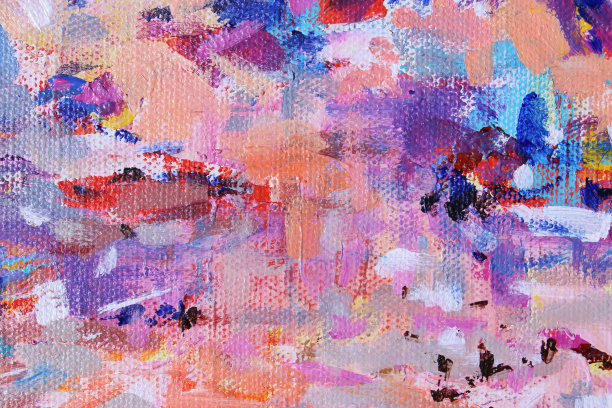 五彩缤纷的纹理绘画。抽象艺术画。抽象艺术背景。丙烯酸在画布上。粗糙的油漆笔触。图片下载