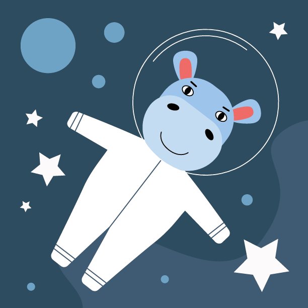 动物的宇航员图片下载