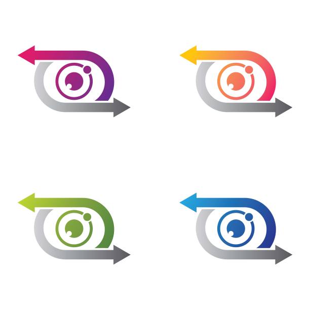 眼部护理图标集图片下载