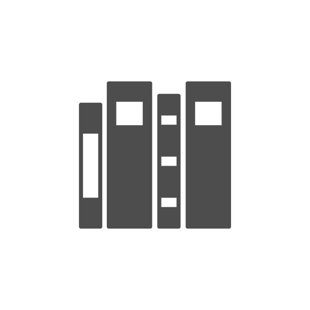 图书馆或书架的字形图标图片下载