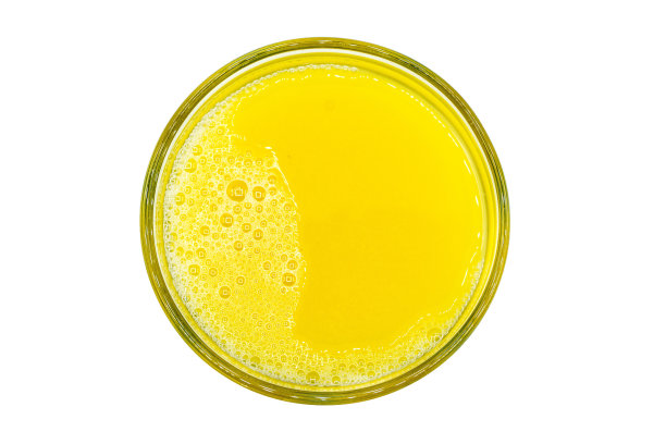 橙汁孤立在白色背景俯视图图片下载