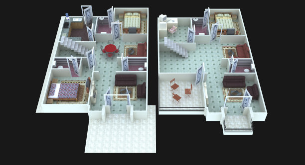 三维平面设计图片下载