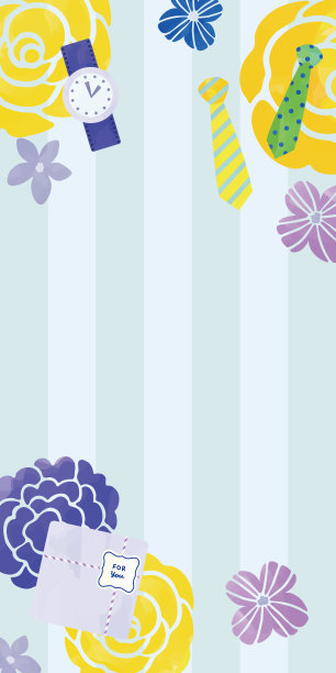 父亲节黄色玫瑰和礼品框图片下载