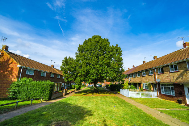 英国的一排排屋图片下载