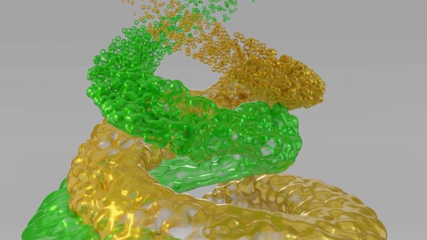 液体气泡向上流体旋转图片下载